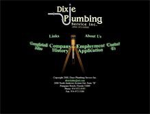 Tablet Screenshot of dixieplumbing.com